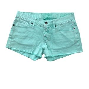 Lucky Brand mint green jean shorts